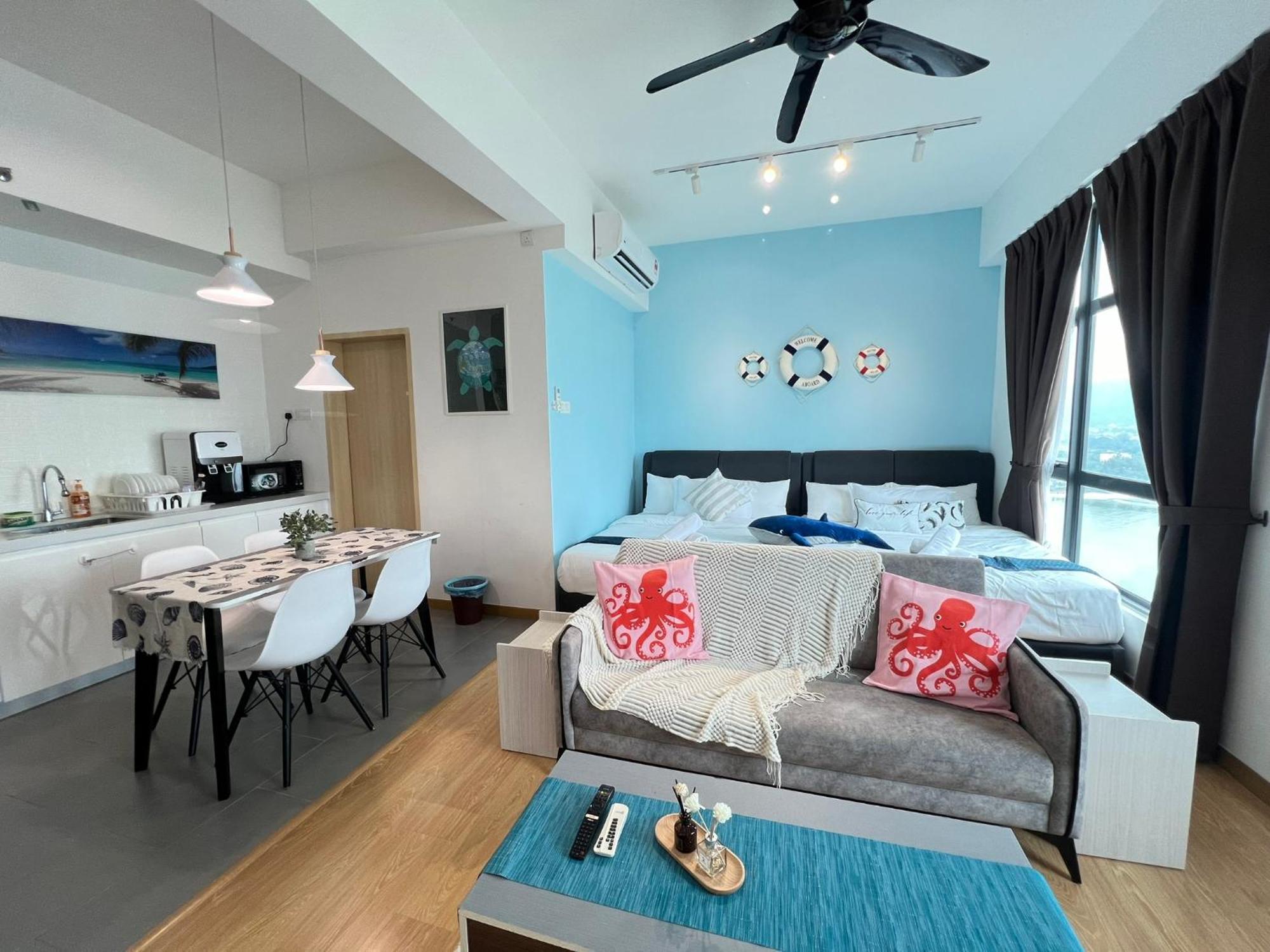 Oceanbay2 Seaview 6Pax Studio Netflix A-18-12 Kuantan Exterior photo